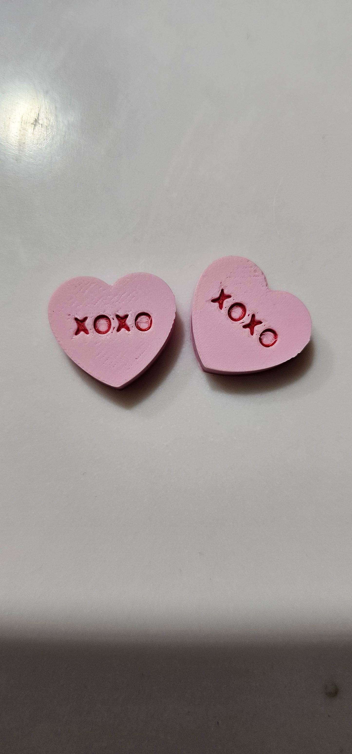 3d Printed Candy Conversation Heart Pins or Earrings Made in America