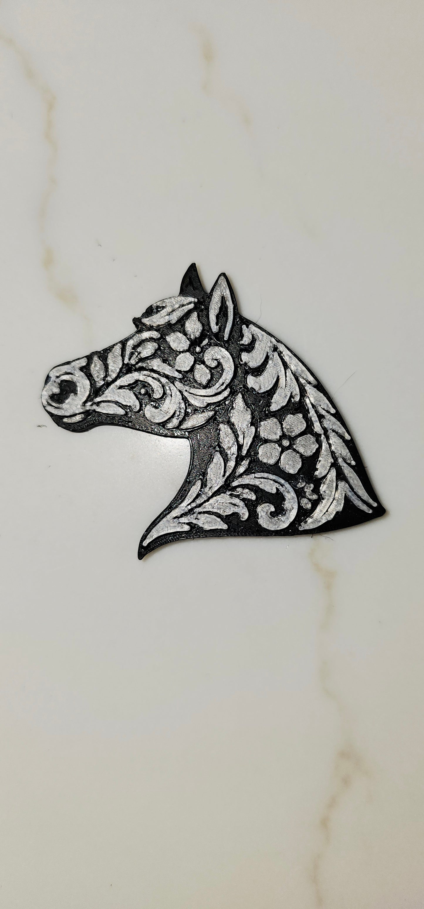 Baha Ranch Year of the Horse Tooled 3d Print Bookmark Keychain Hatpin Magnet Purse Charm Made in America