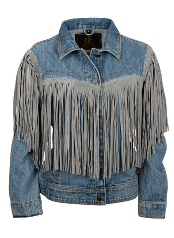 Mason Denim Fringe Jacket