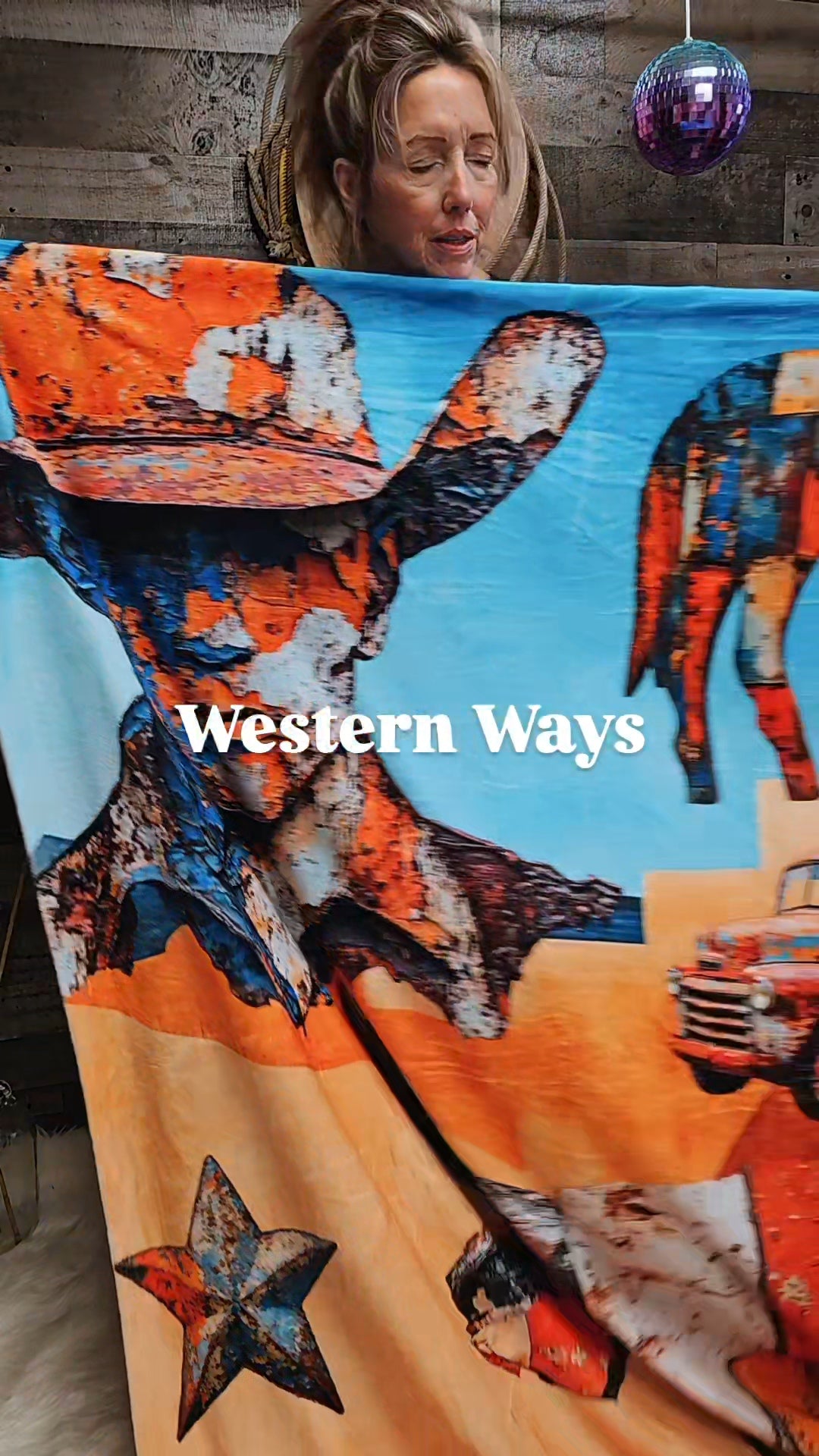 Western Ways Rustic Throw Blanket 60x80 Ultra-Soft Micro Fleece Made in America