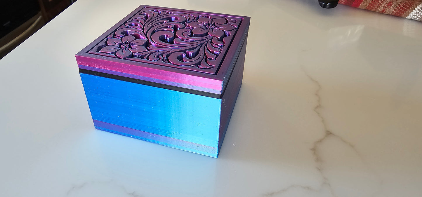 Baha Ranch 3D Tooled Gift Box - choice of colors and sizes