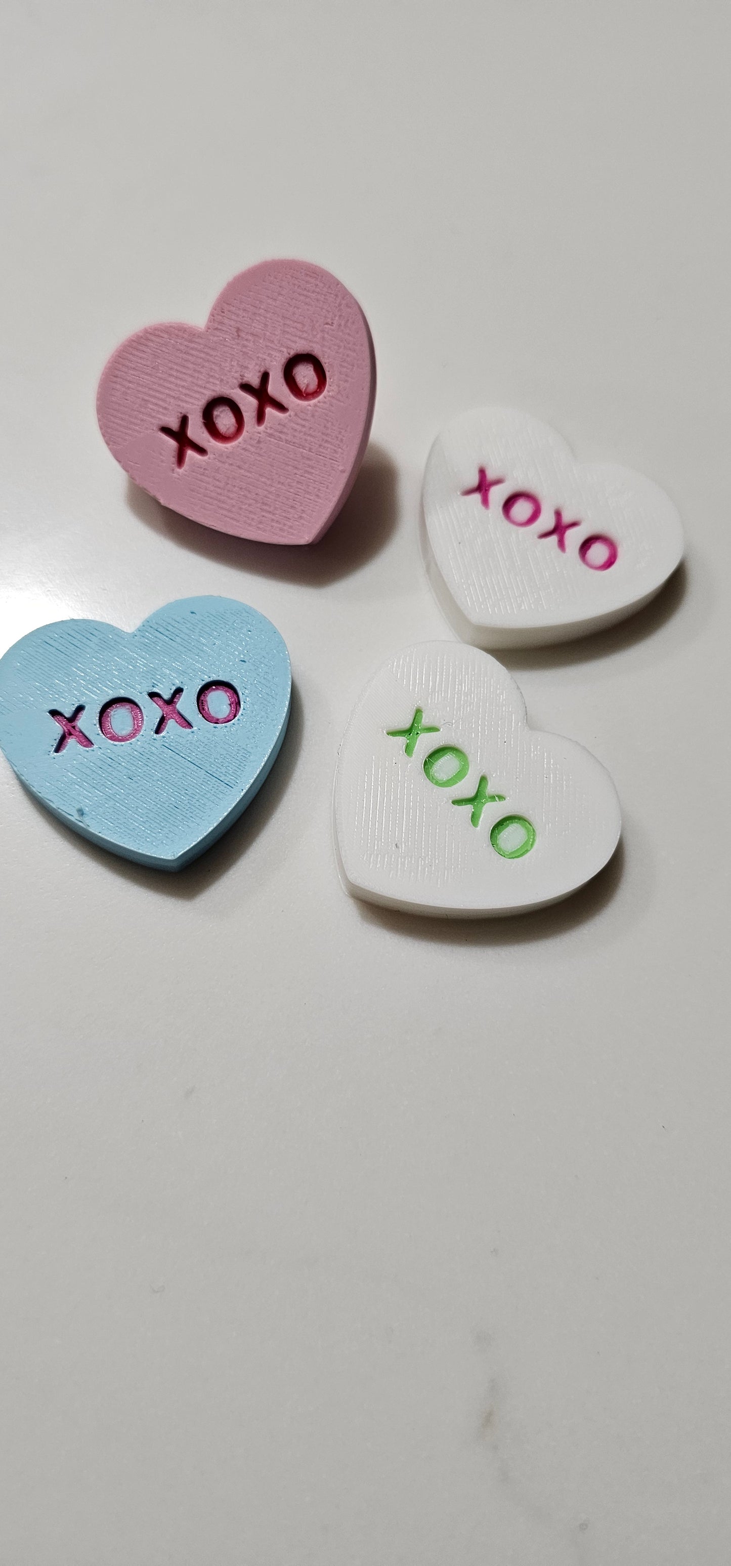 3d Printed Candy Conversation Heart Pins or Earrings Made in America