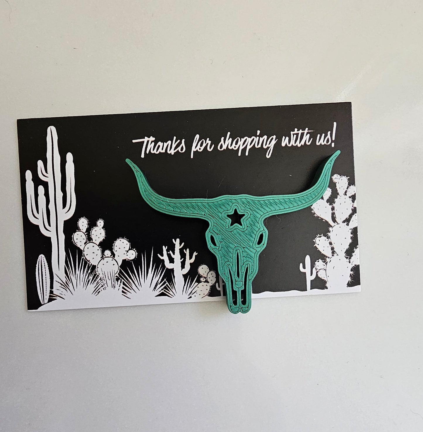 Bag of 25 -Boutique 3d Printed Package Inserts Longhorn Bull Skull Made in America