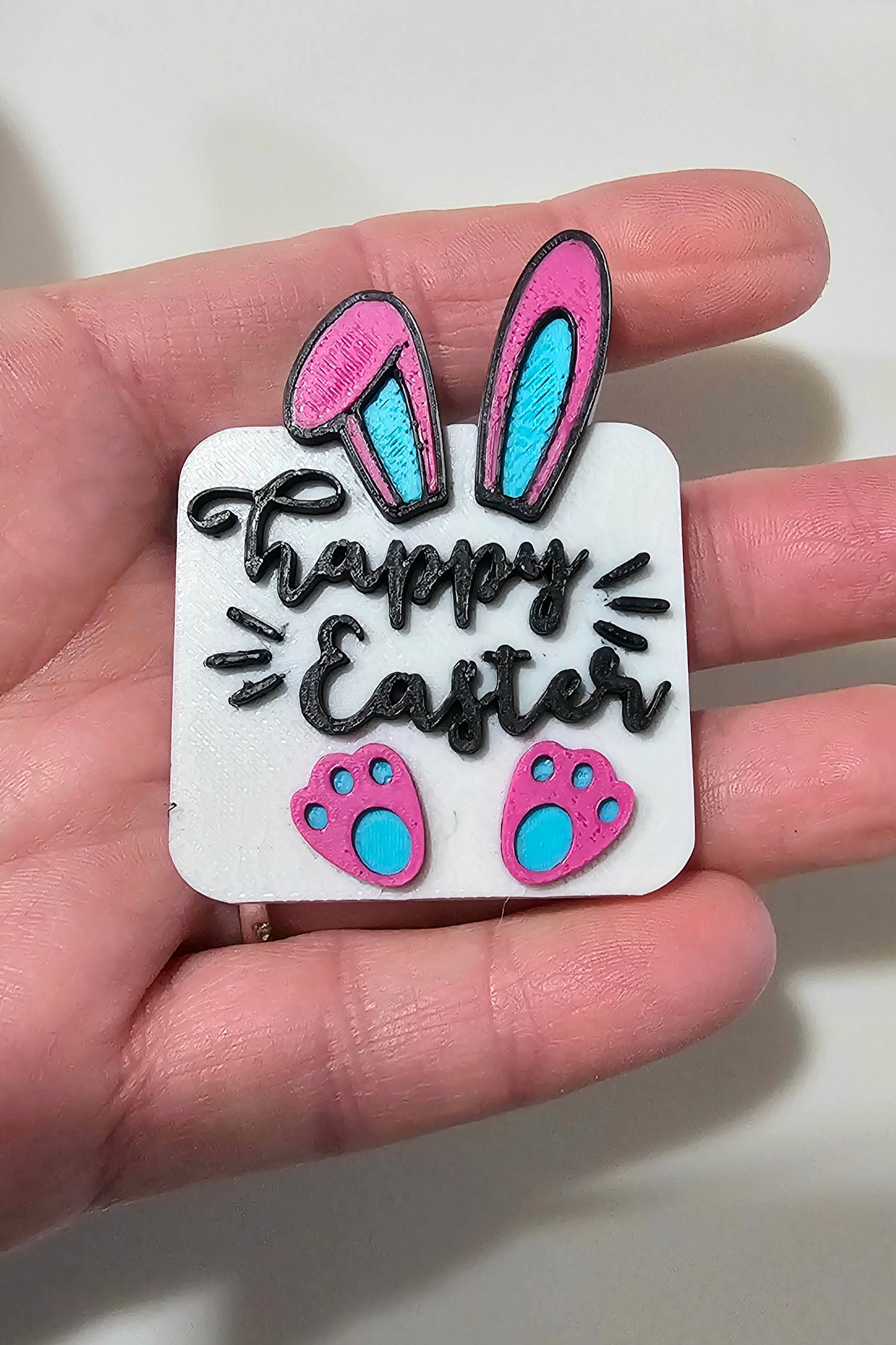 Set of 4 3D Print Easter Faith Cross Religious Pins or Magnets Made in America