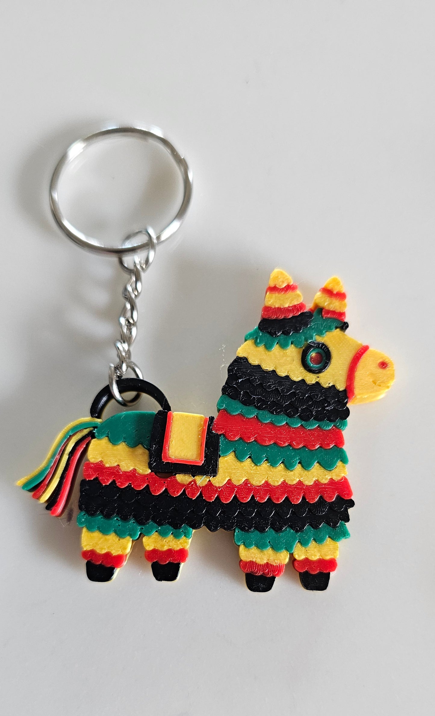 3D Print Mexico Theme Pinata Llama Donkey Party Fiesta Keychain