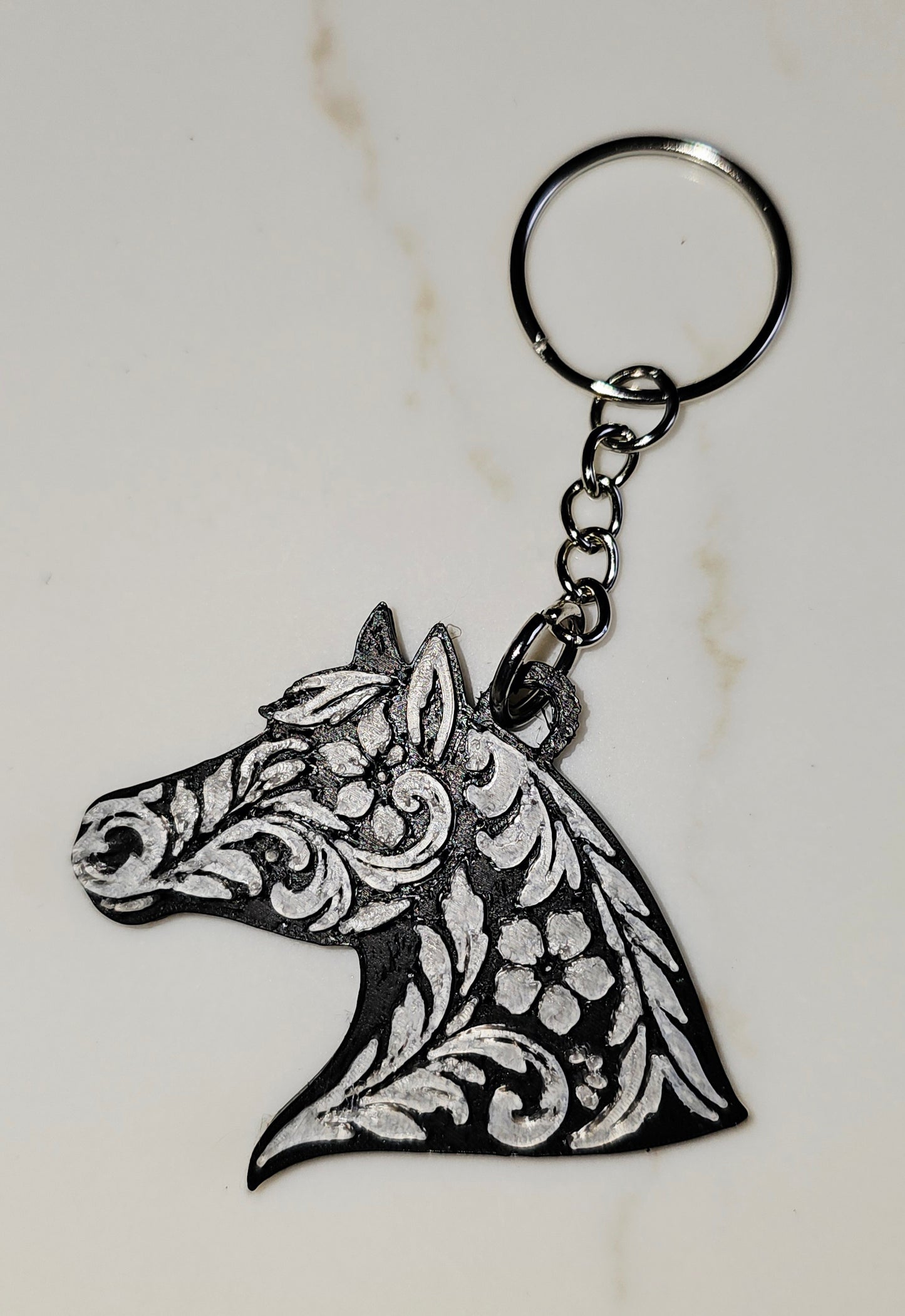 Baha Ranch Year of the Horse Tooled 3d Print Bookmark Keychain Hatpin Magnet Purse Charm Made in America