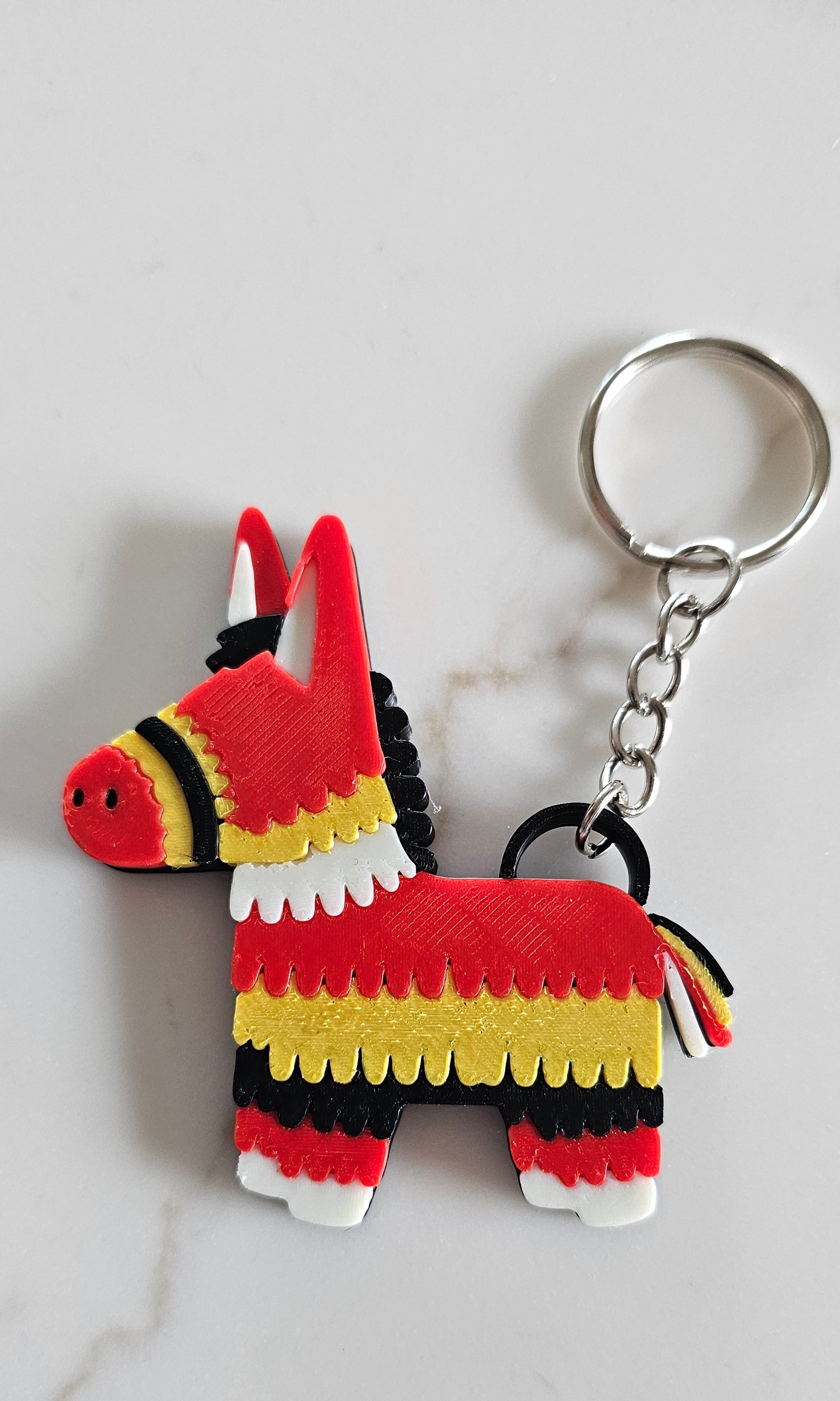 3D Print Mexico Theme Pinata Llama Donkey Party Fiesta Keychain