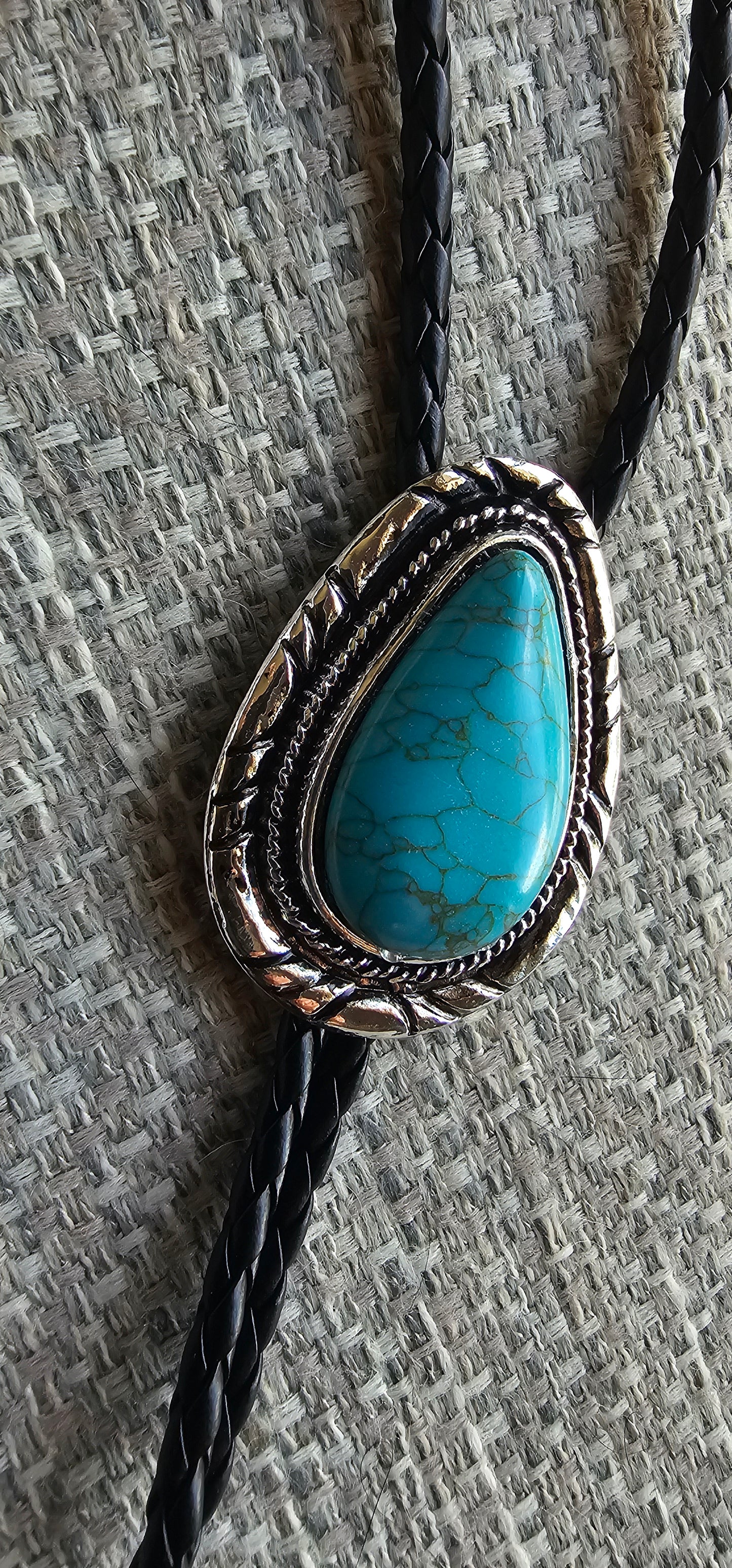 Baha Ranch Faux Turquoise Necklace with Earrings