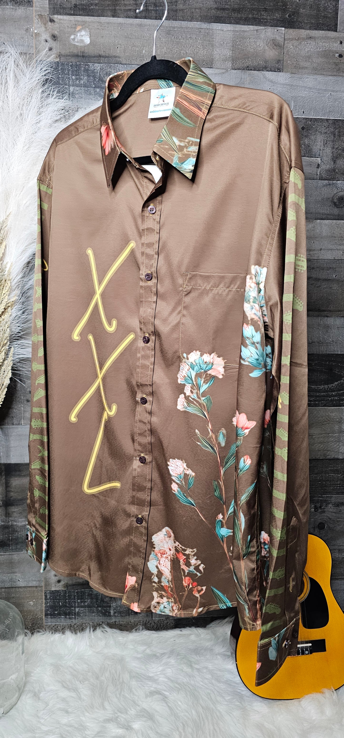 Baha Ranch Keith Anderson Officially Licensed Long Sleeve Button Up Shirt