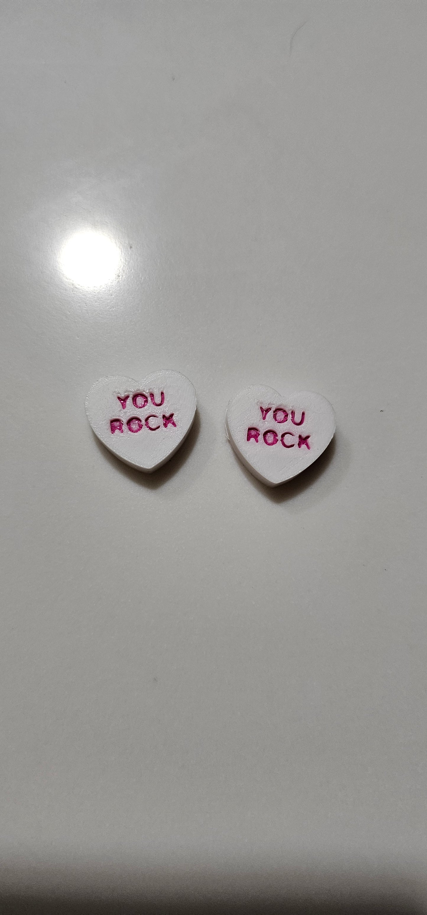 3d Printed Candy Conversation Heart Pins or Earrings Made in America