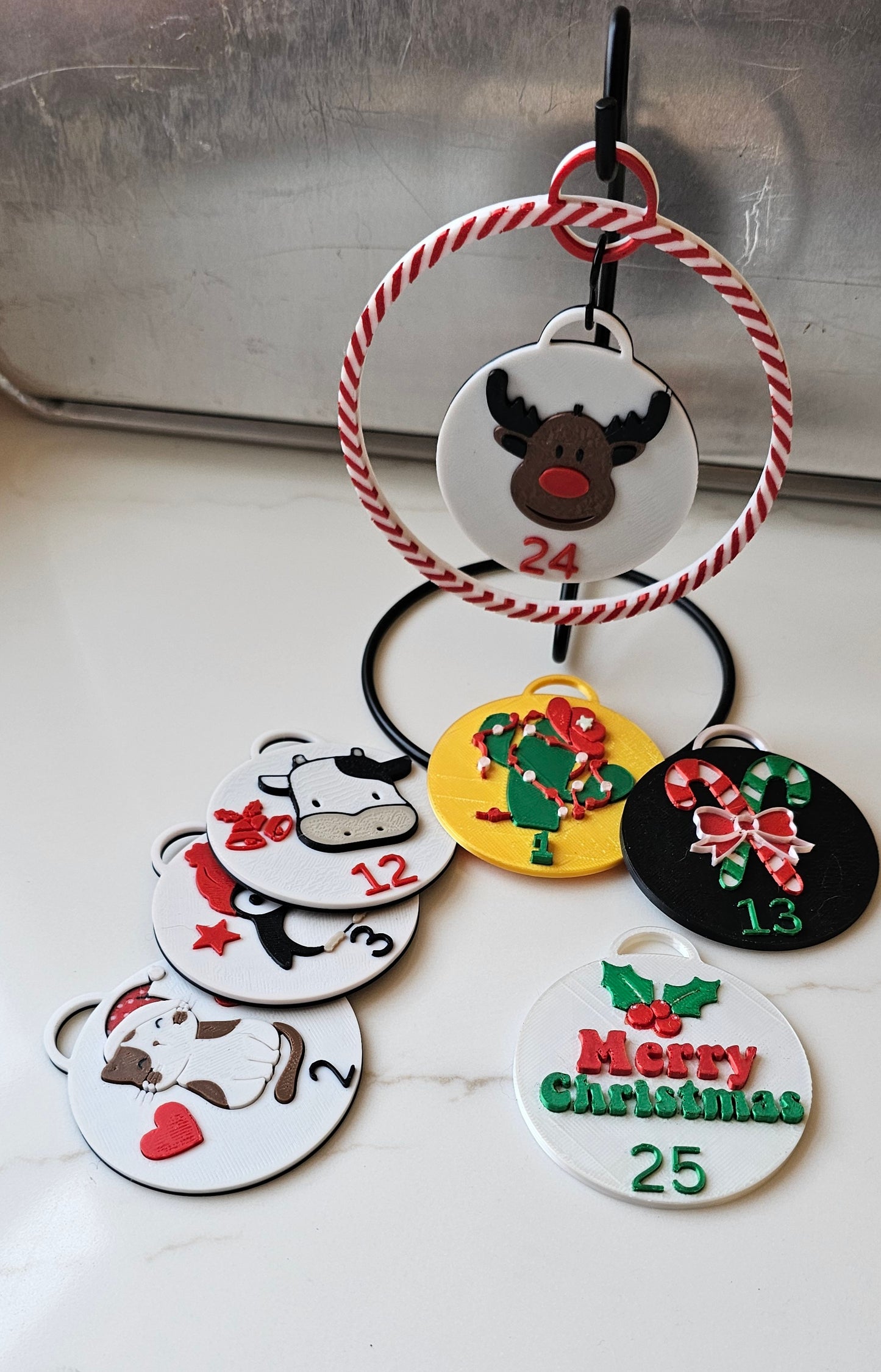 3D Printed Christmas Advent Calendar Ornament