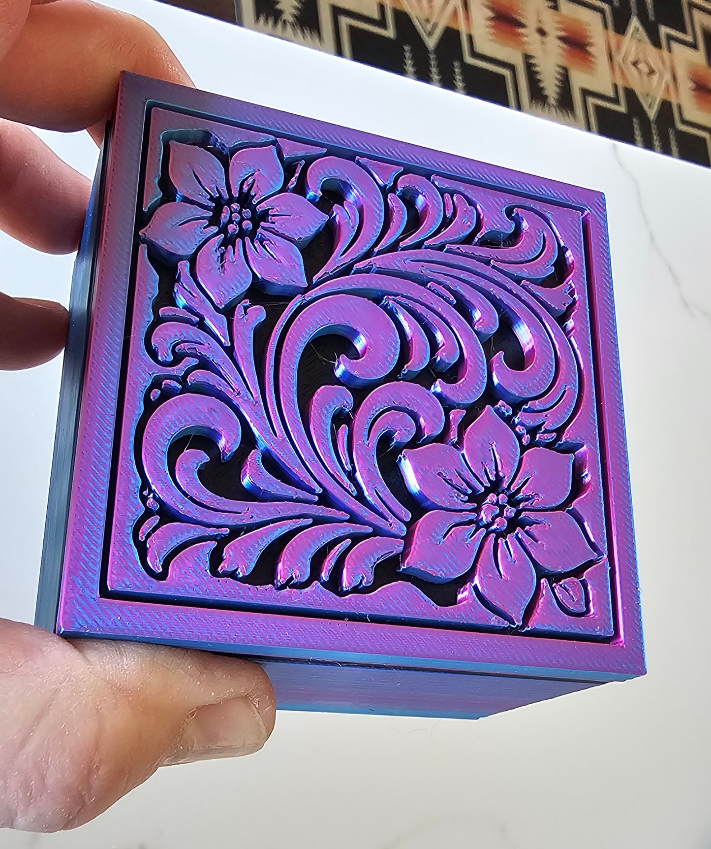 Baha Ranch 3D Tooled Gift Box - choice of colors and sizes