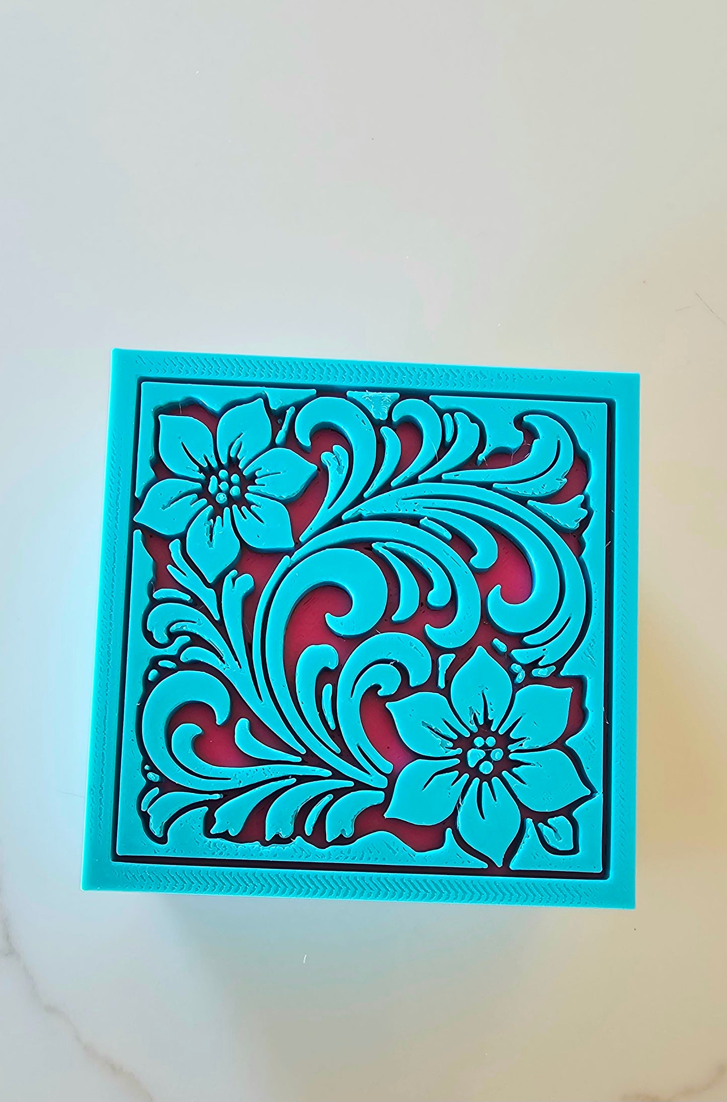 Baha Ranch 3D Tooled Gift Box - choice of colors and sizes