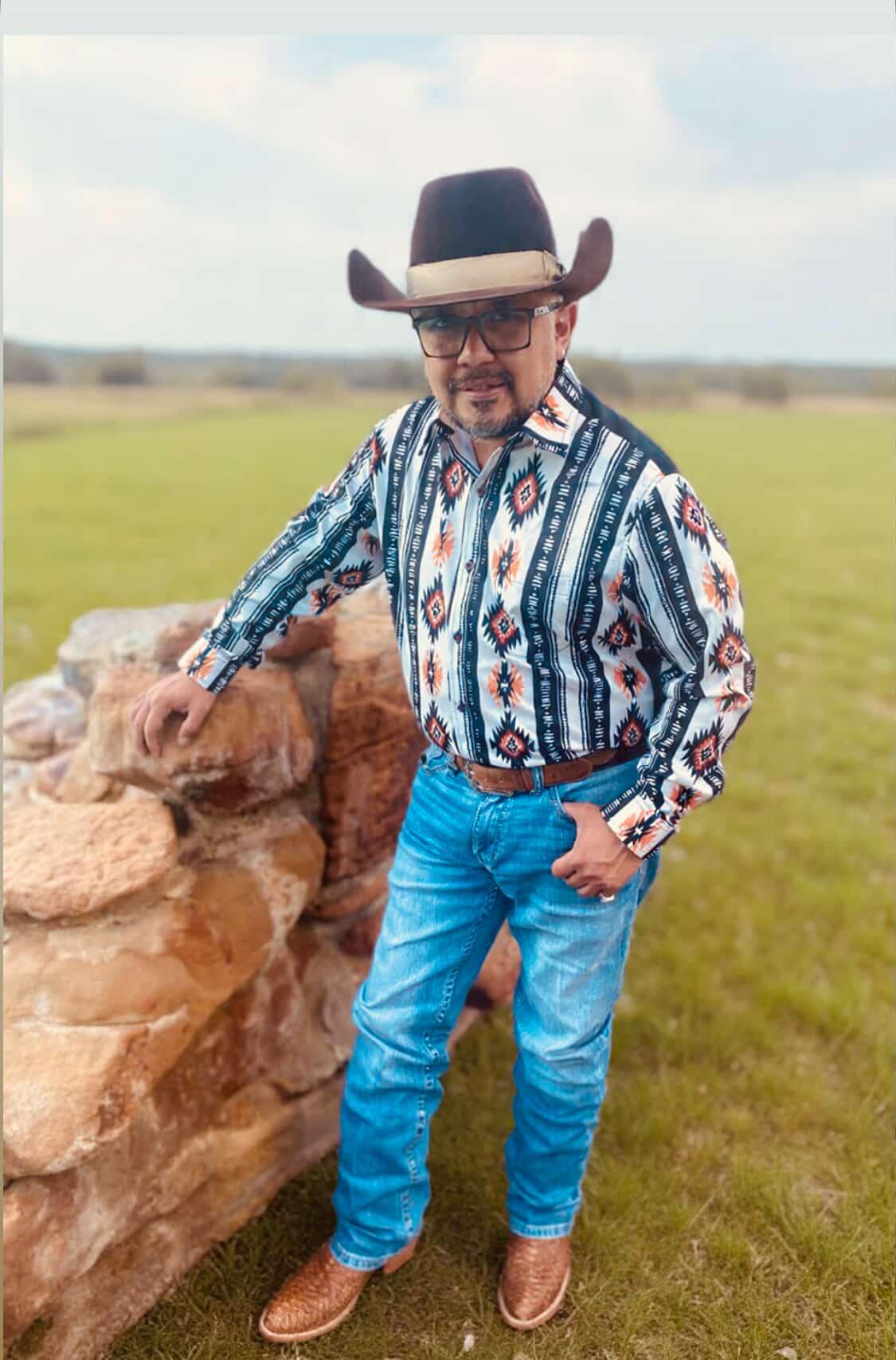 Colores De Mexico Mariachi Aztec Button Up Shirt