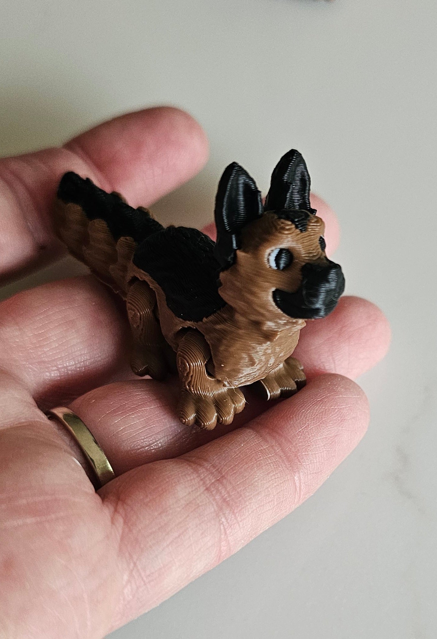 3D Print German Shepherd Puppy Made in America