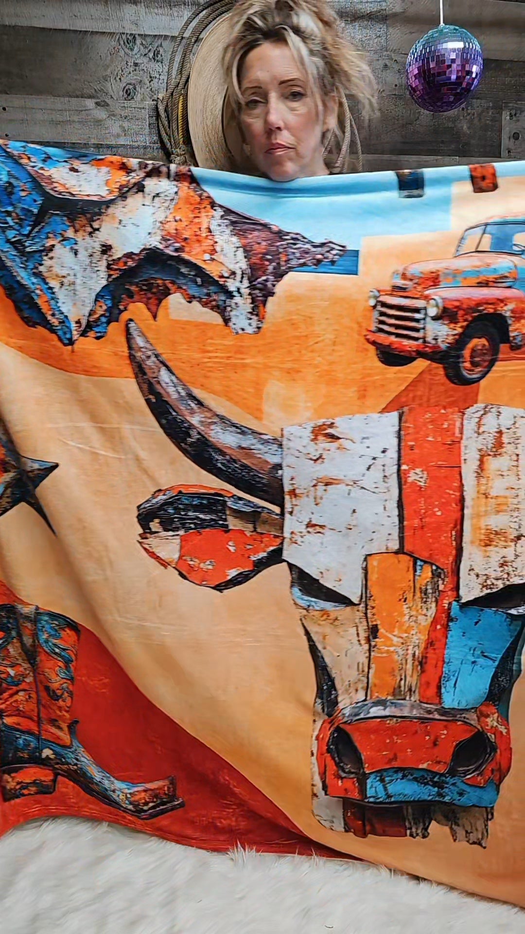 Western Ways Rustic Throw Blanket 60x80 Ultra-Soft Micro Fleece Made in America