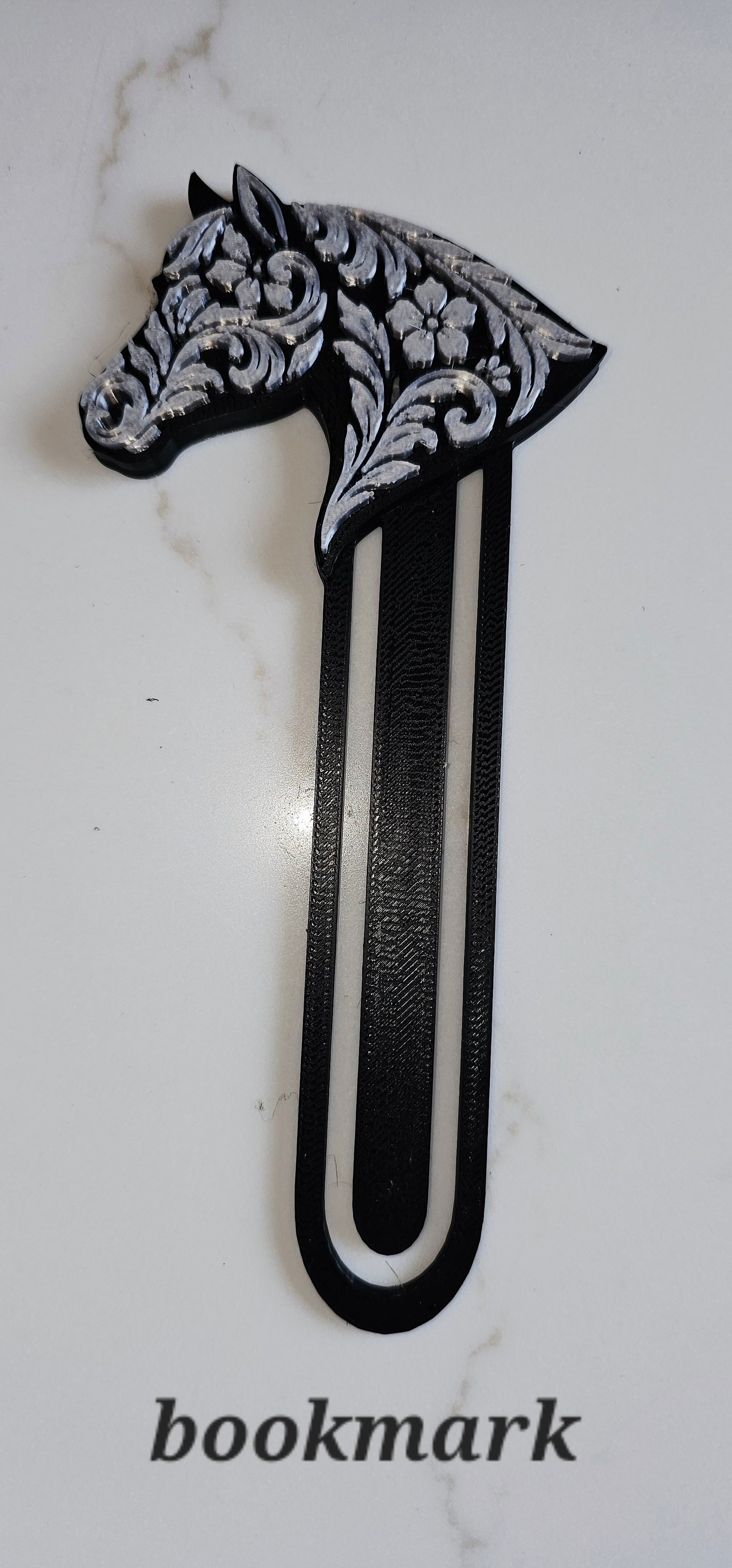 Baha Ranch Year of the Horse Tooled 3d Print Bookmark Keychain Hatpin Magnet Purse Charm Made in America