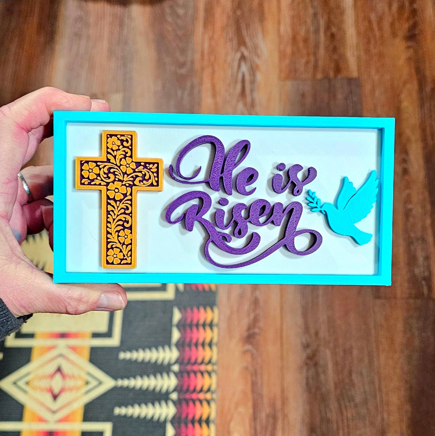 3d Print He Is Risen Faith Trinket Gift Box