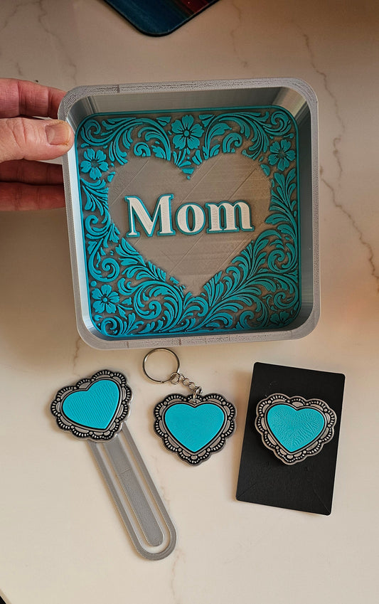 Baha Ranch 3D Deluxe Mom Gift Set Mother's day Tray Keychain Pin Bookmark