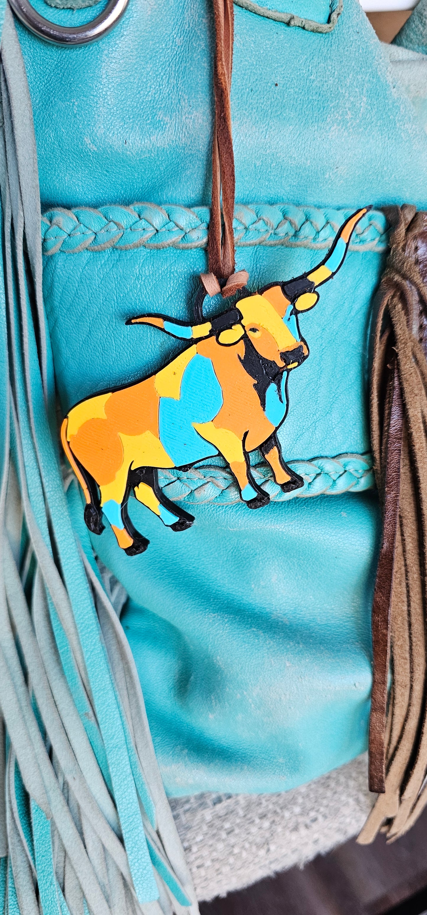 Western Minimalist Purse Charm or Keychain - choice of styles