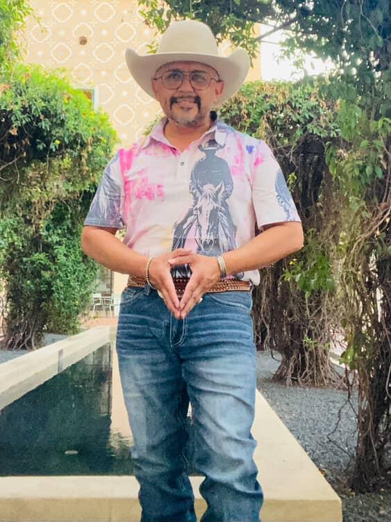 Baha Ranch Retro Pop Western Trail Ride Polo Shirt