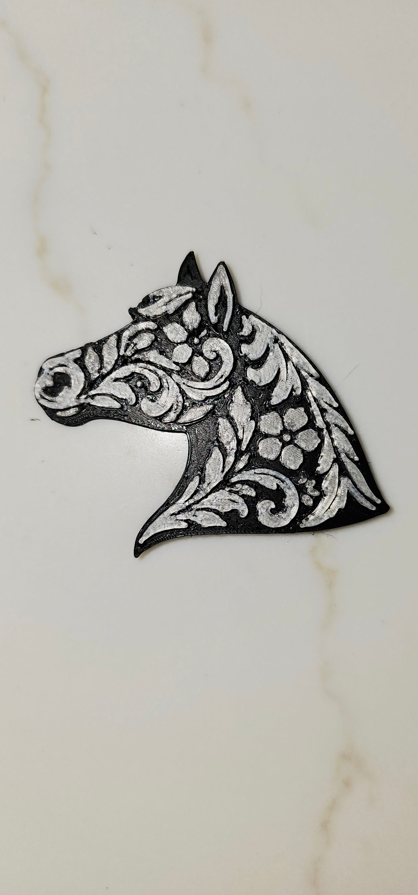 Baha Ranch Year of the Horse Tooled 3d Print Bookmark Keychain Hatpin Magnet Purse Charm Made in America