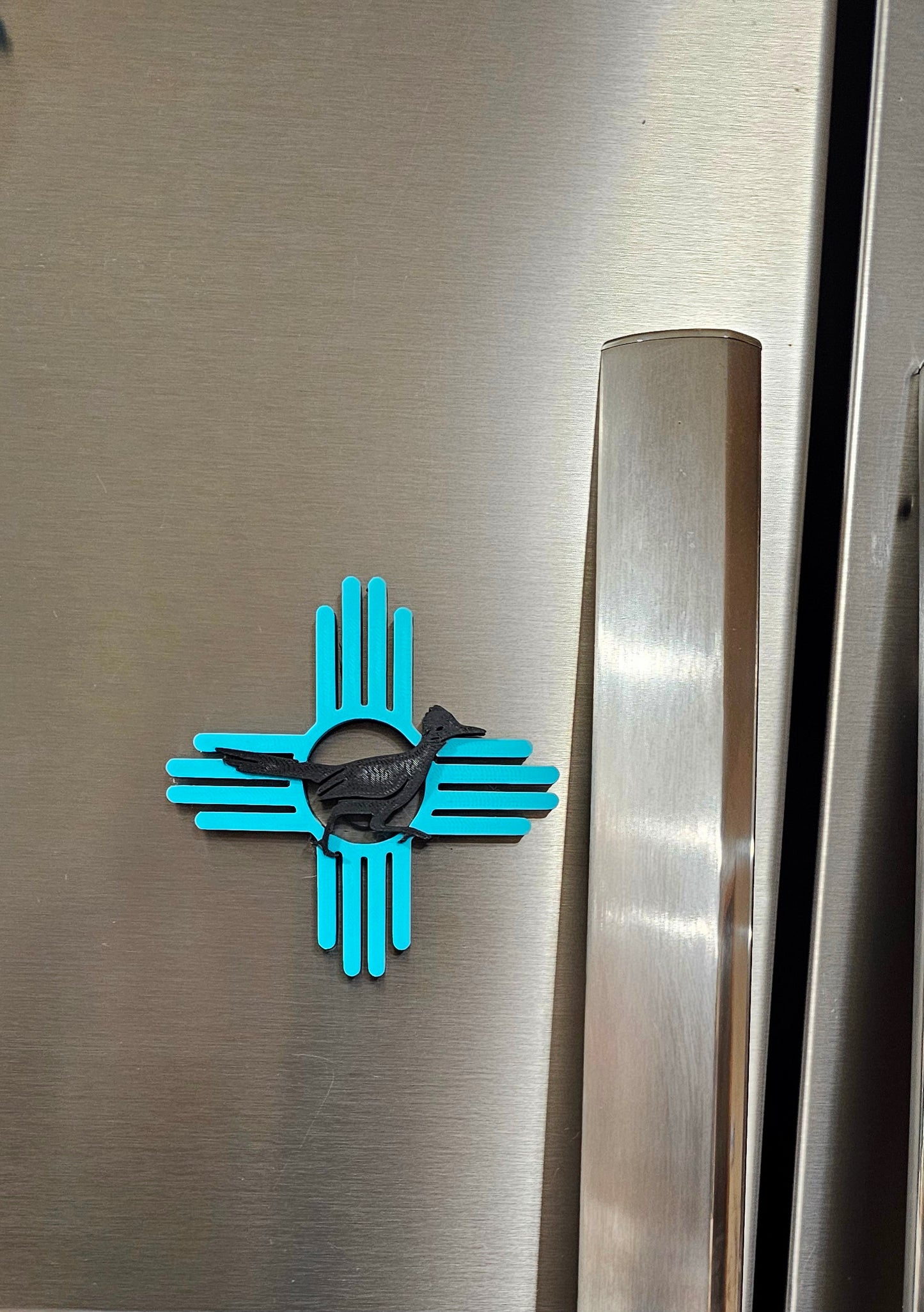 3D New Mexico Zia Magnet or Bookmark or Keychain or Earrings