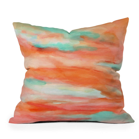 Sunset Watercolor Premium Pillow