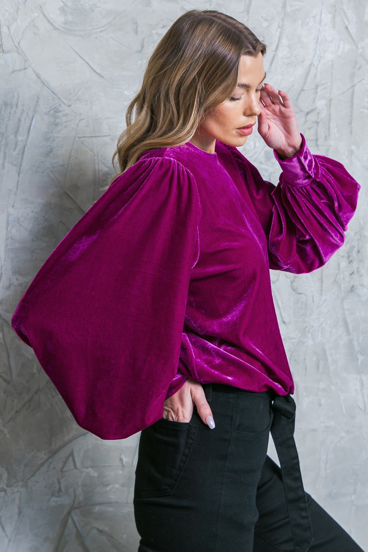 Flying Tomato It's Your Time Velvet Top