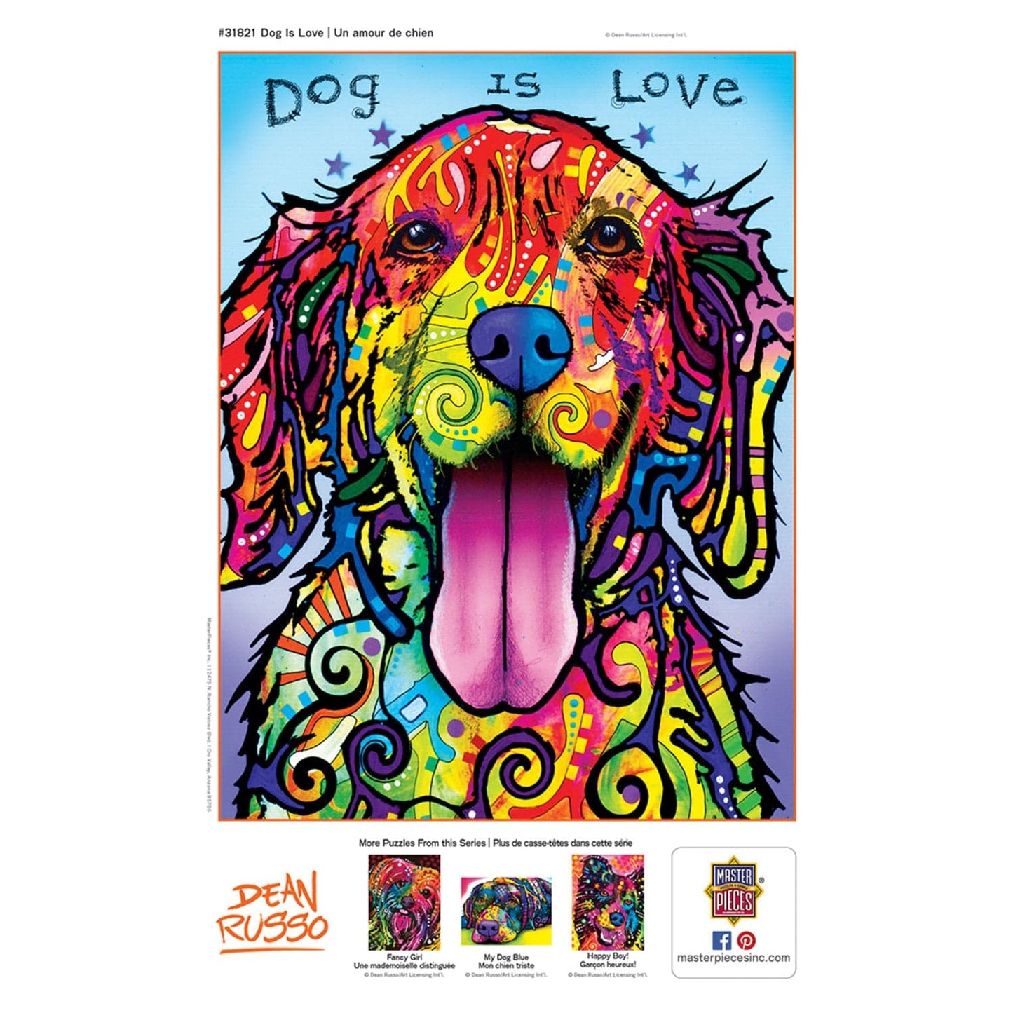 Dean Russo - Dog is Love 300 Piece EZ Grip Jigsaw Puzzle