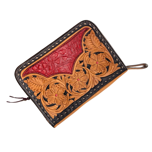 Red gator Shaving Bag