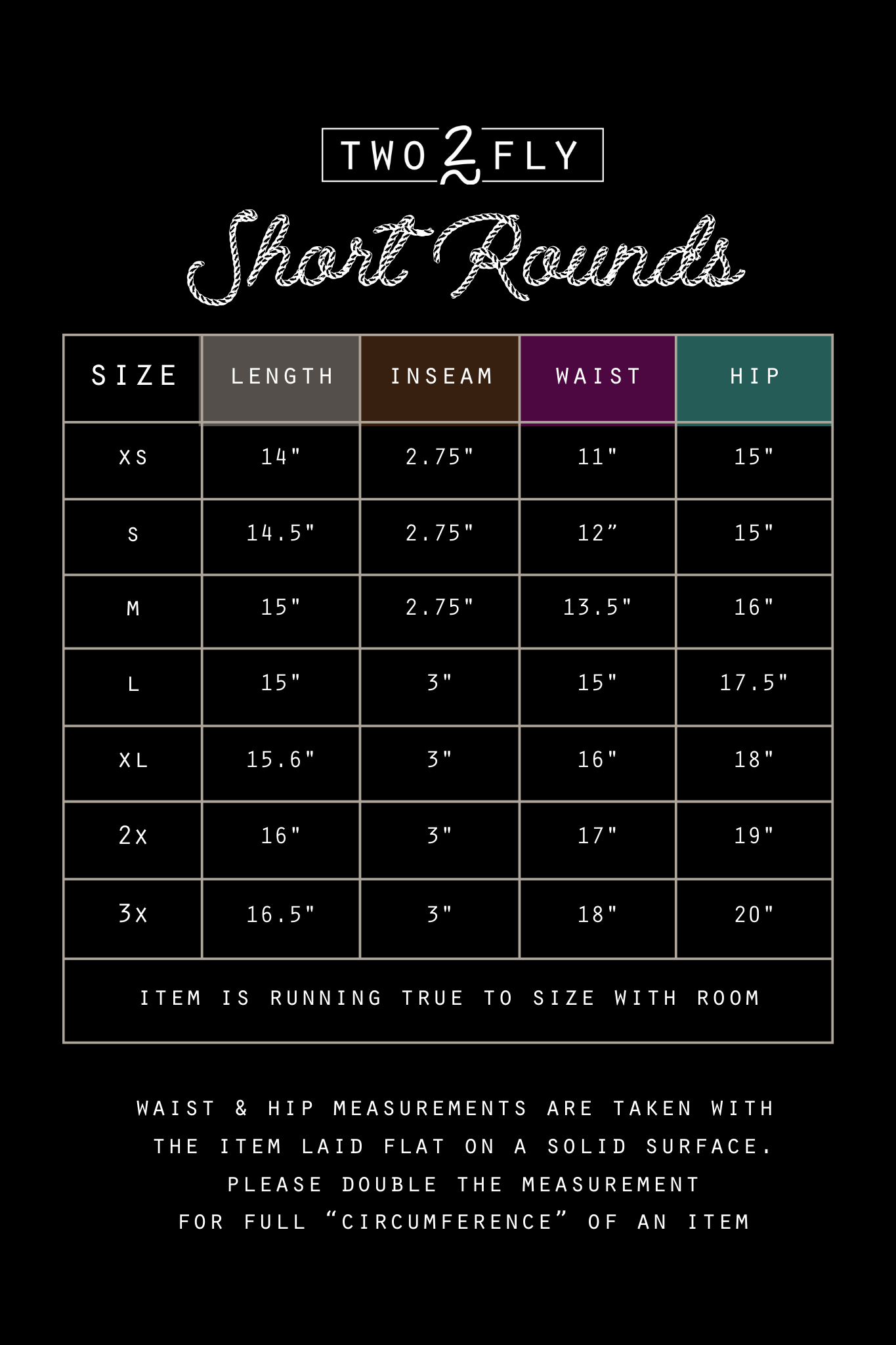 Short Rounds * Saddle Shorts