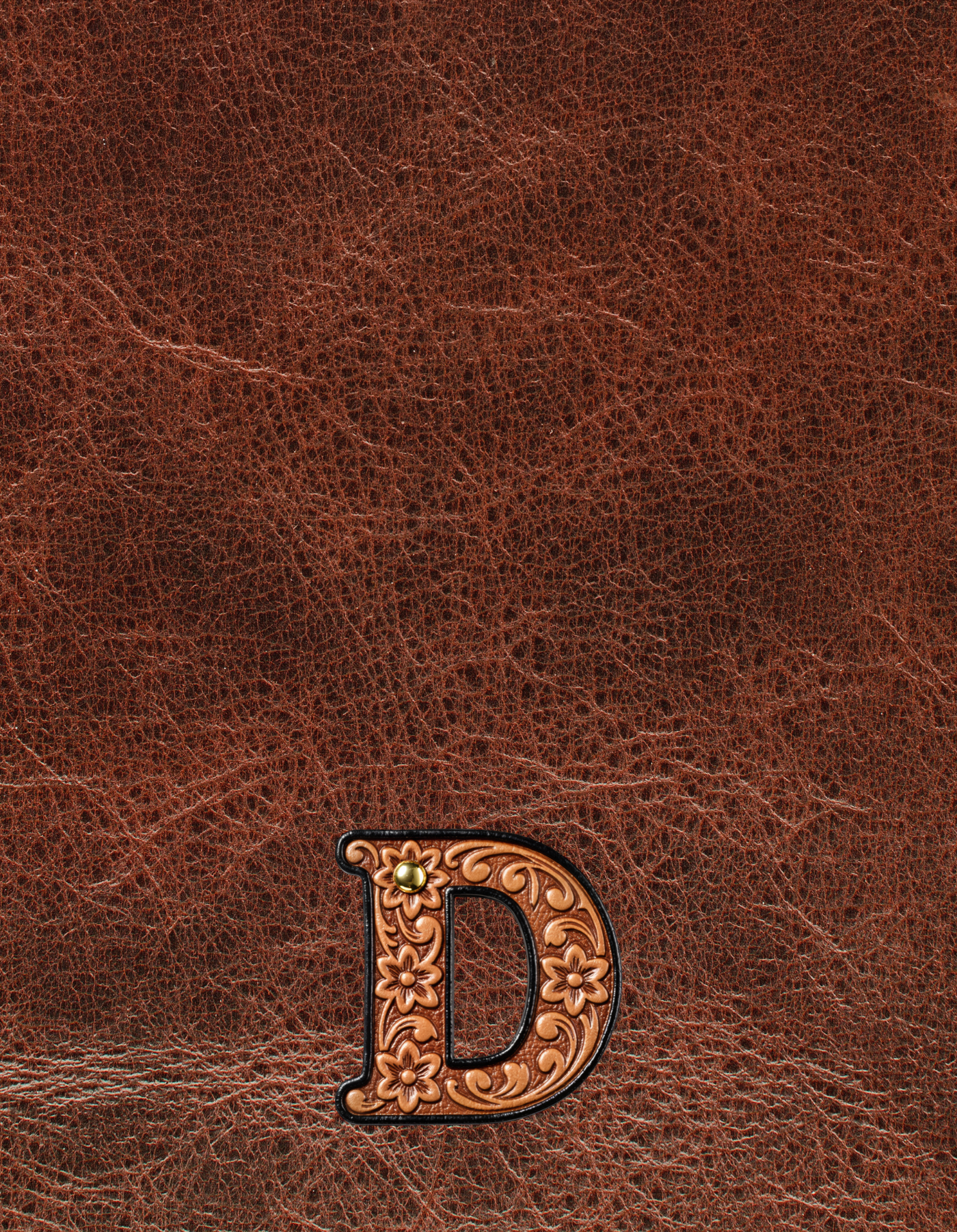 Monogrammed Initial Western Leather Look Saddle Longhorn Cowboy Cowgirl Kitchen Dish Towels Made in America