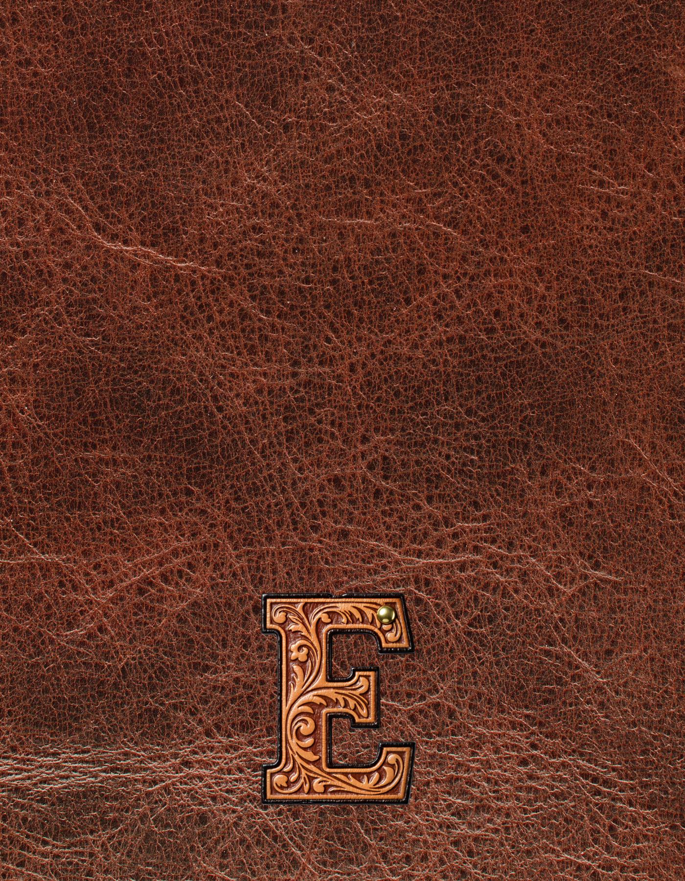 Monogrammed Initial Western Leather Look Saddle Longhorn Cowboy Cowgirl Kitchen Dish Towels Made in America