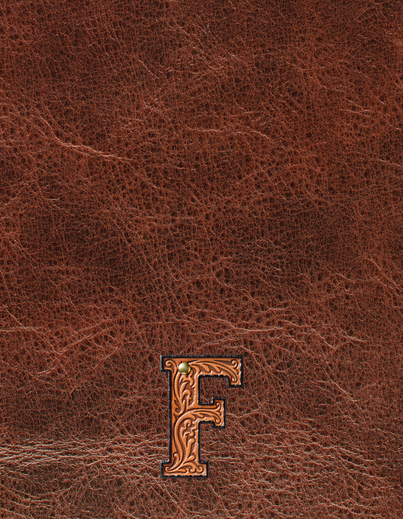 Monogrammed Initial Western Leather Look Saddle Longhorn Cowboy Cowgirl Kitchen Dish Towels Made in America