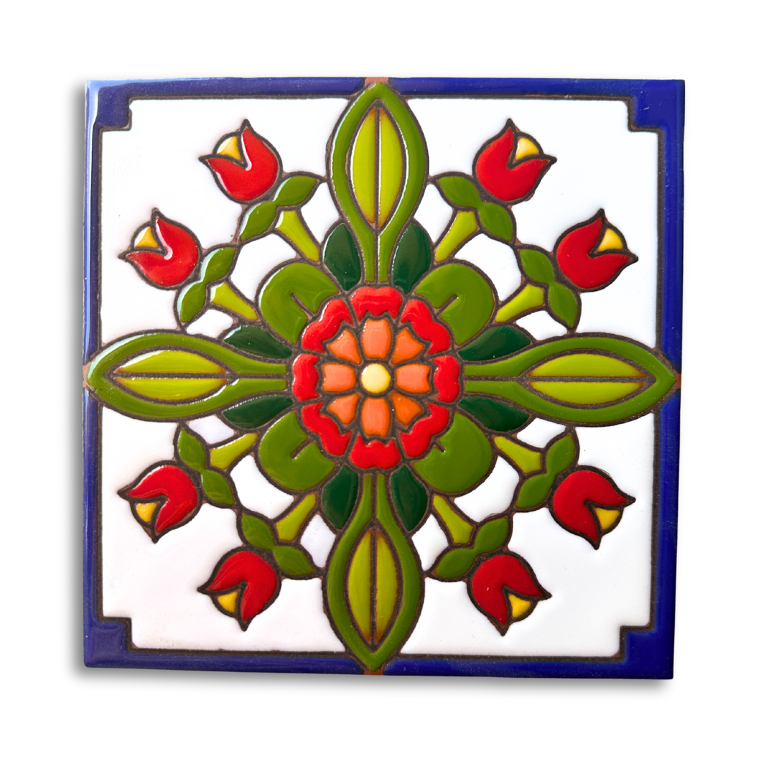 Talavera Tulips Tile