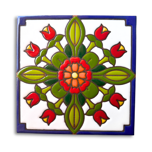 Talavera Tulips Tile