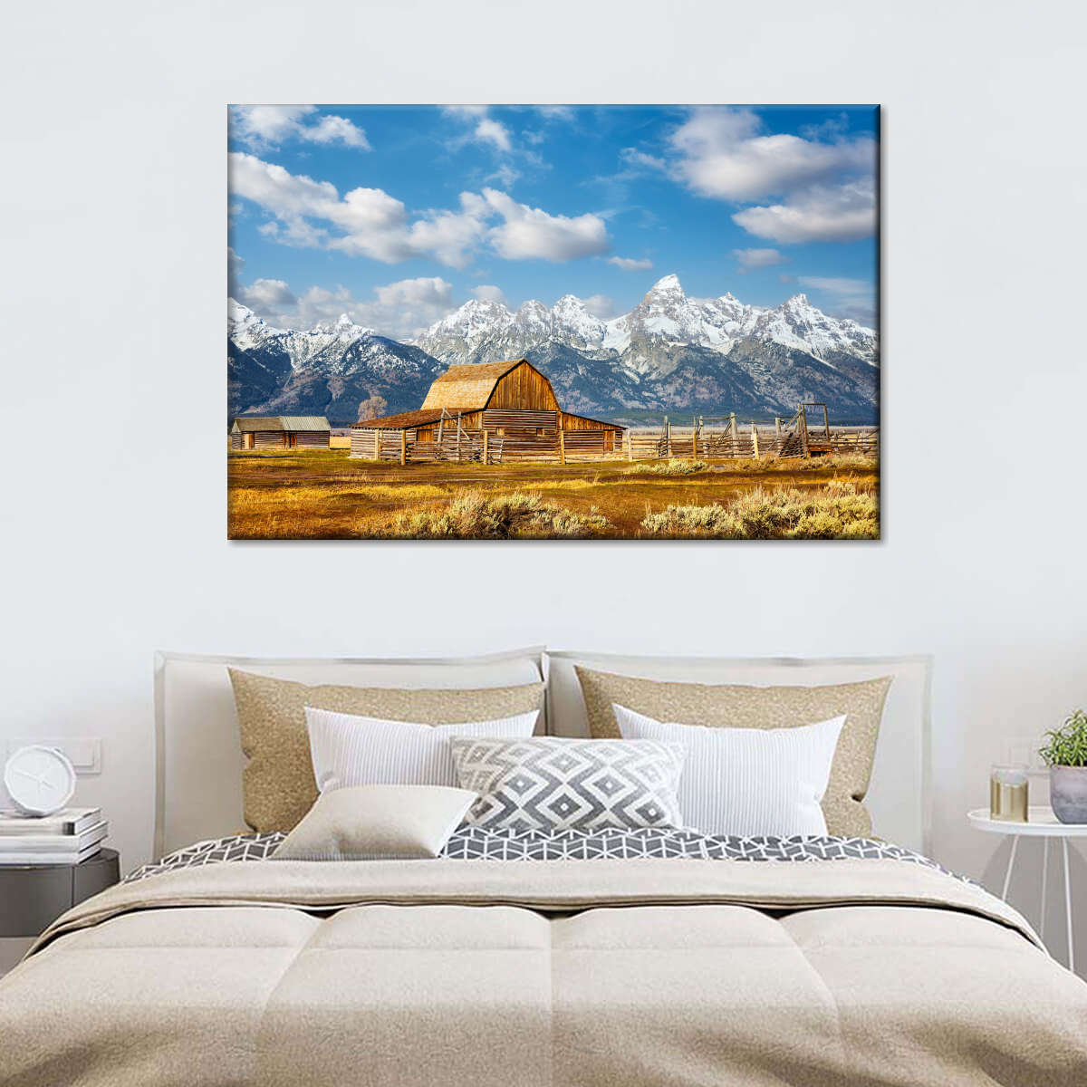 Teton Range Moulton Barn Wall Art choice of styles