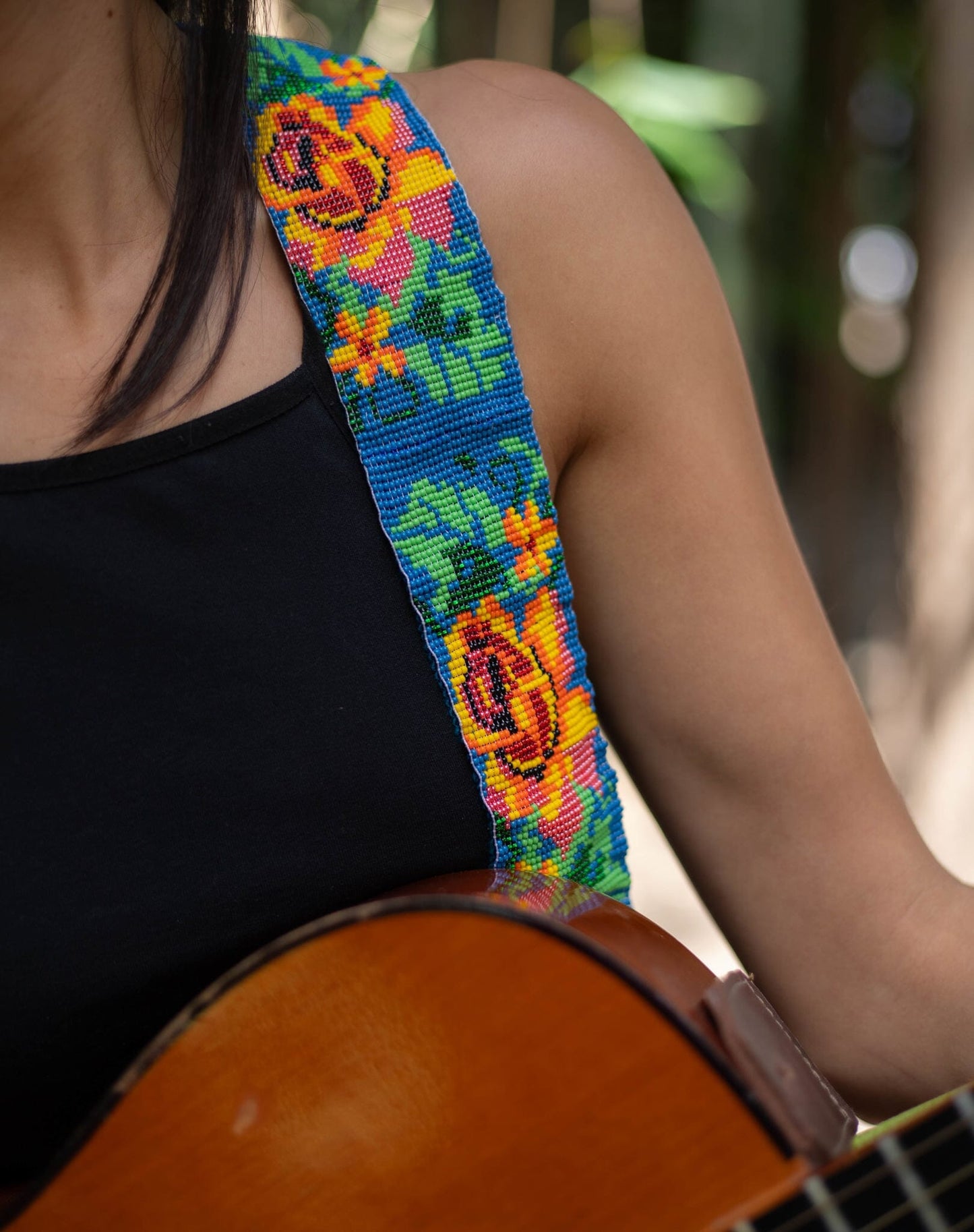 Texas Rose Guitar Strap