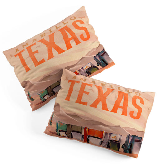 Amarillo Texas Pillow Shams