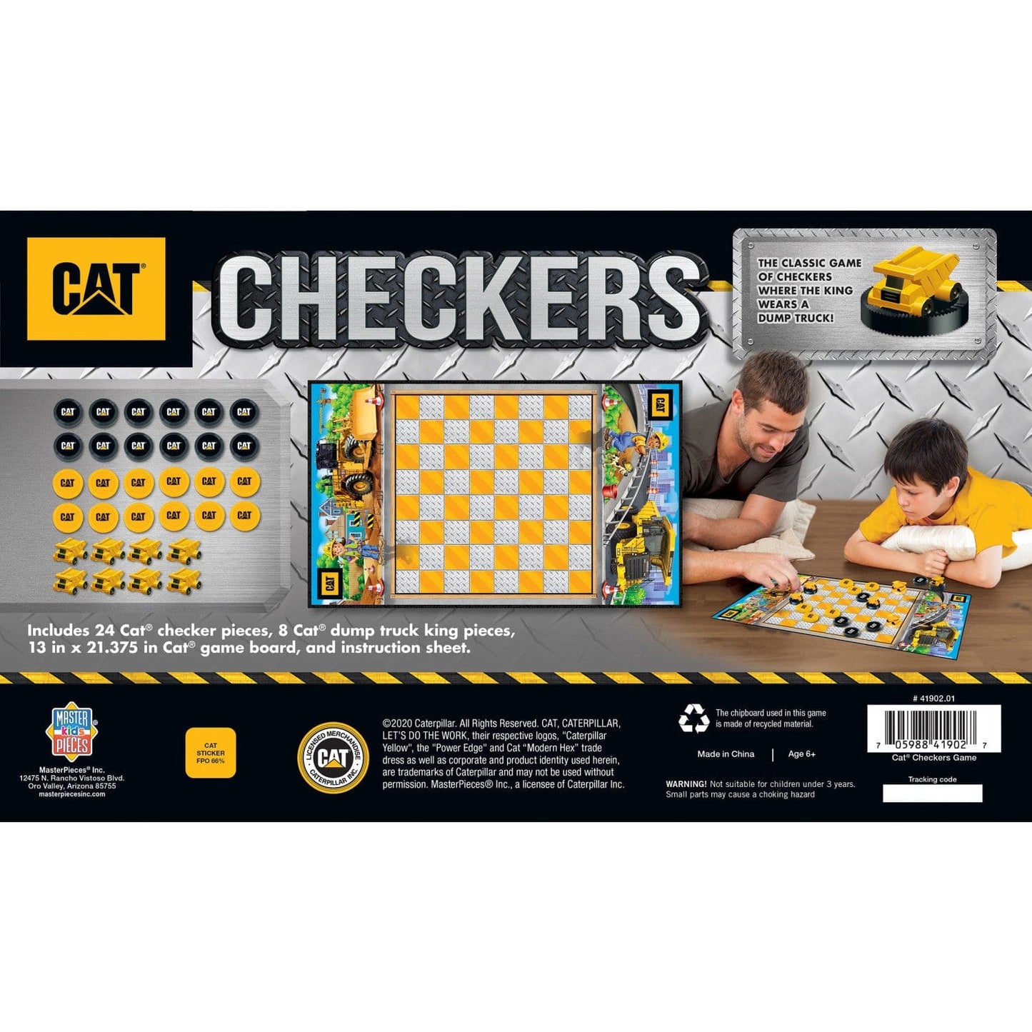 CAT - Caterpillar Checkers Board Game