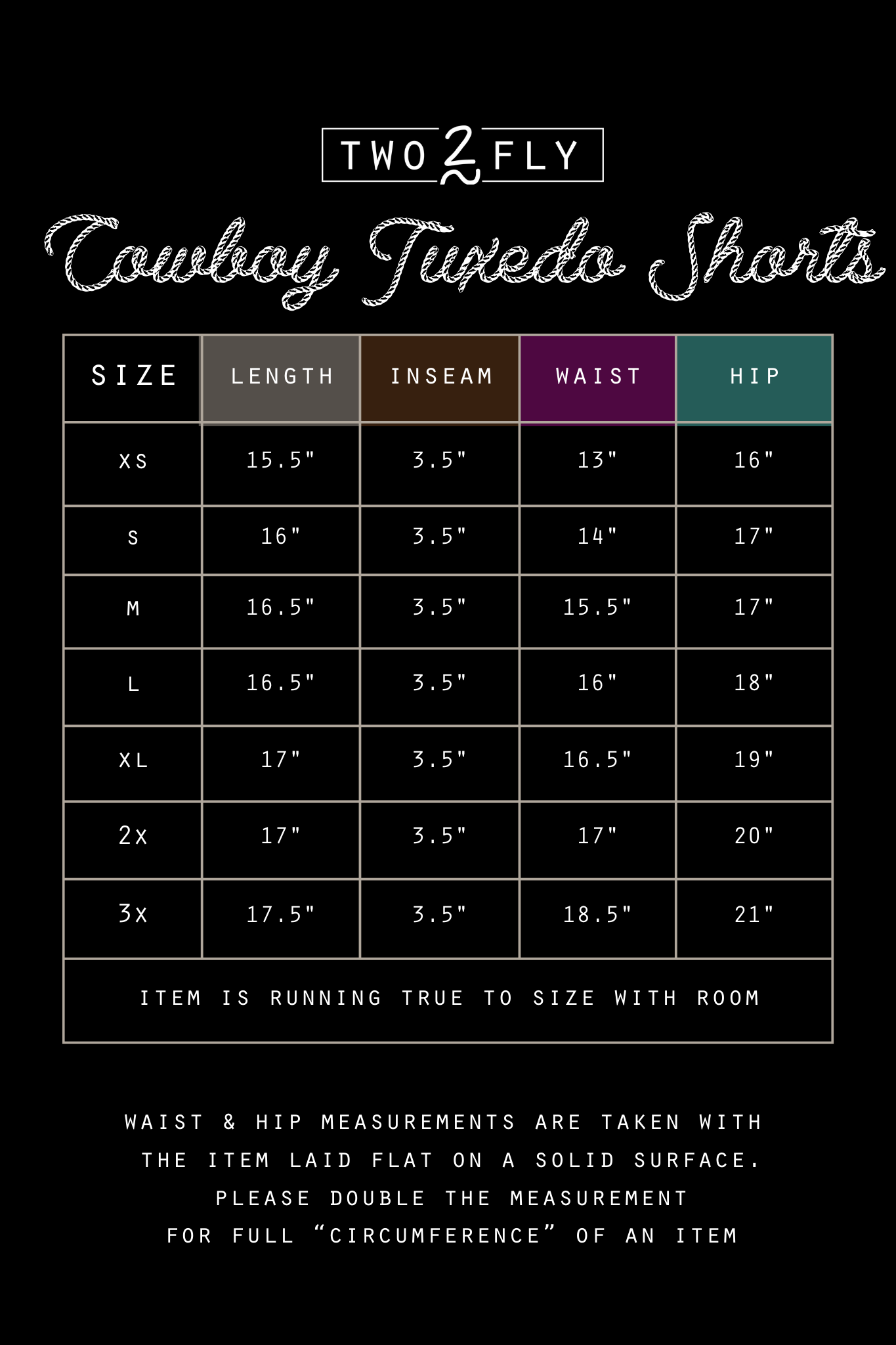Cowboy Tuxedo Shorts * Sis