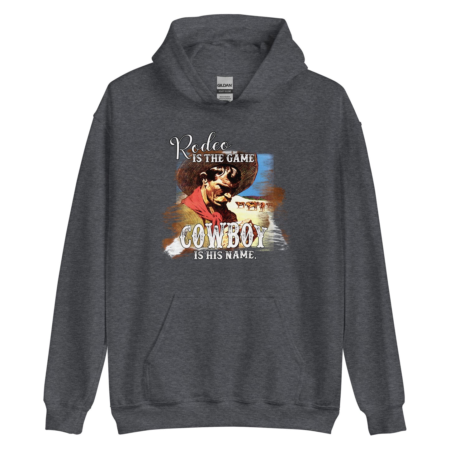 Rodeo Is The Game Unisex Hoodie choice of colors