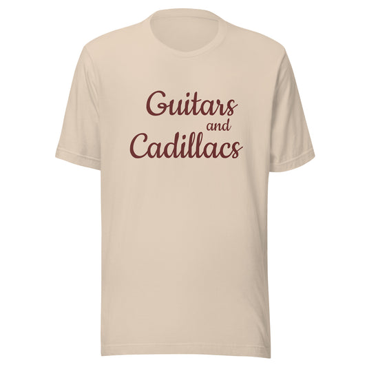 Guitars and Cadillacs Unisex T-shirt