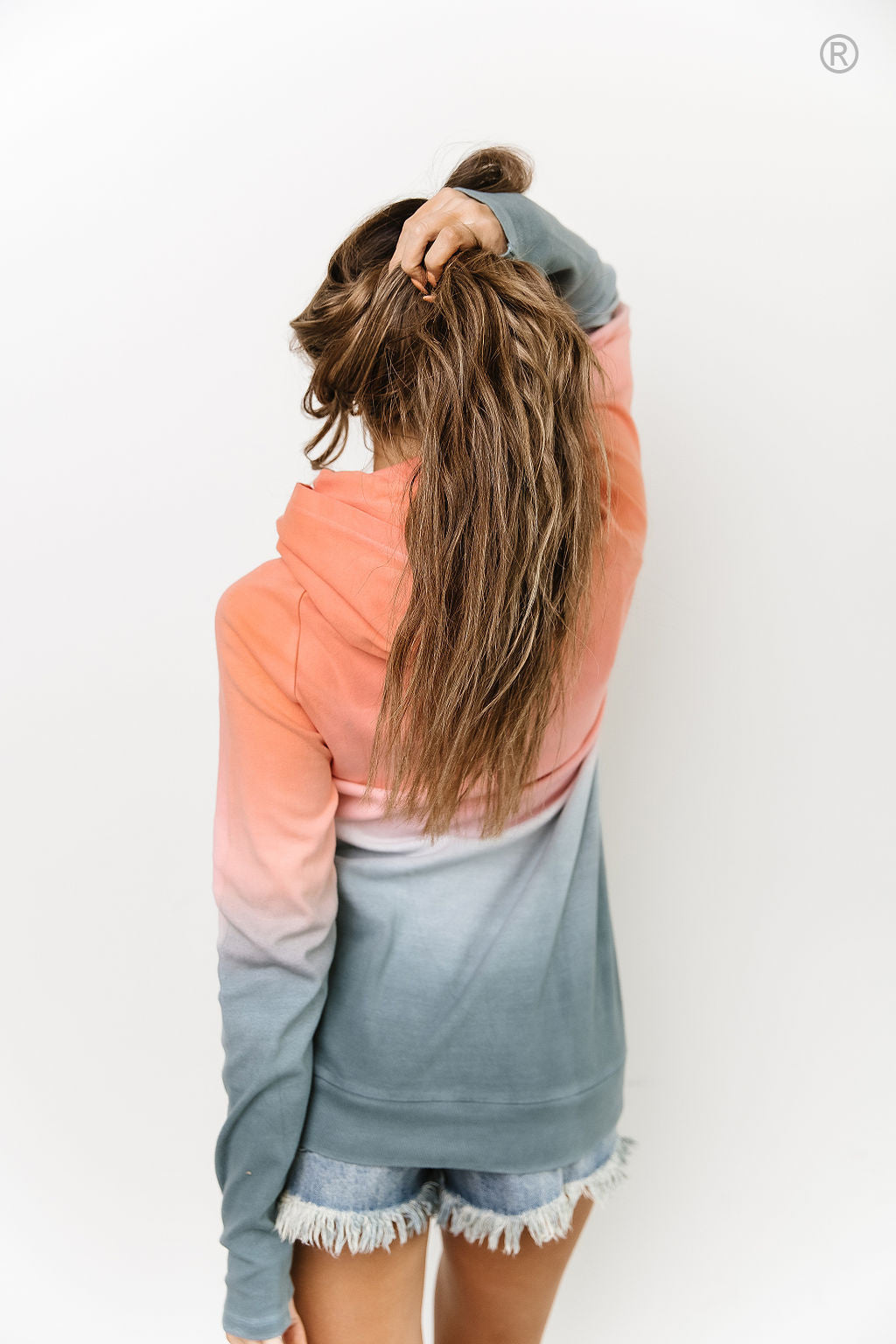 Ampersand Avenue DoubleHood™ Sweatshirt - Chasing Sunset  XS OR 3X