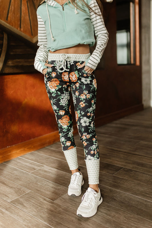 Ampersand Avenue New & Improved Joggers- Love Like Wildflowers