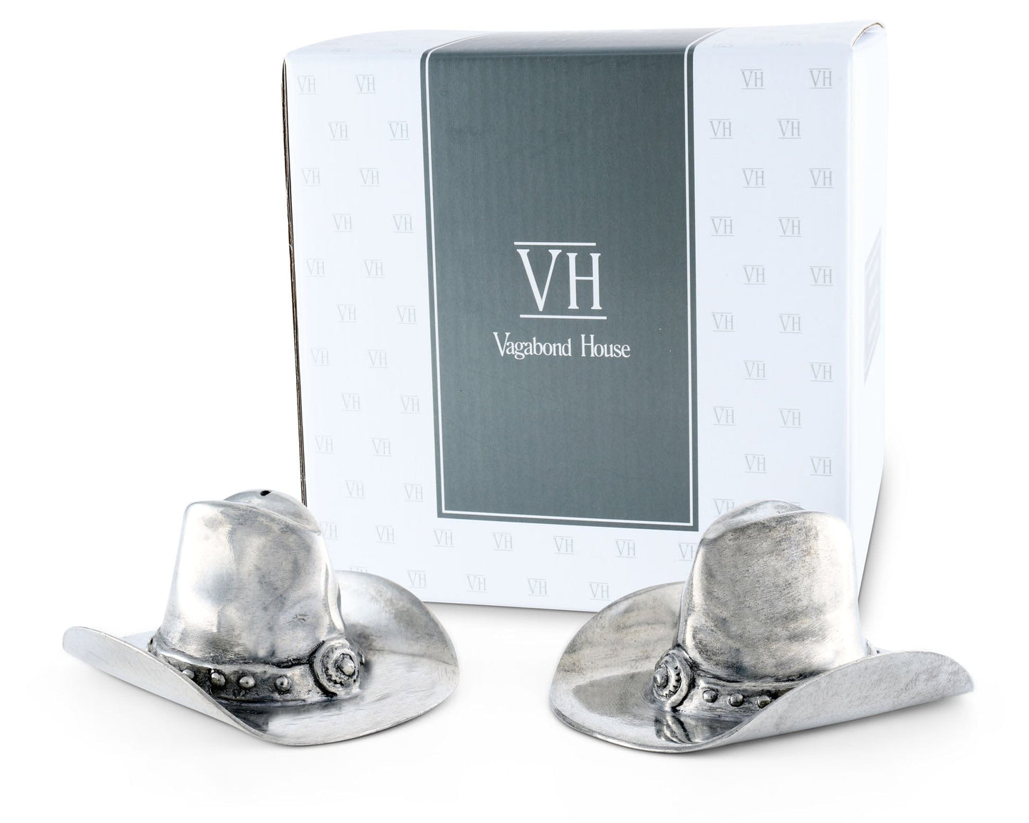 Pewter Cowboy Hat Salt & Pepper Set