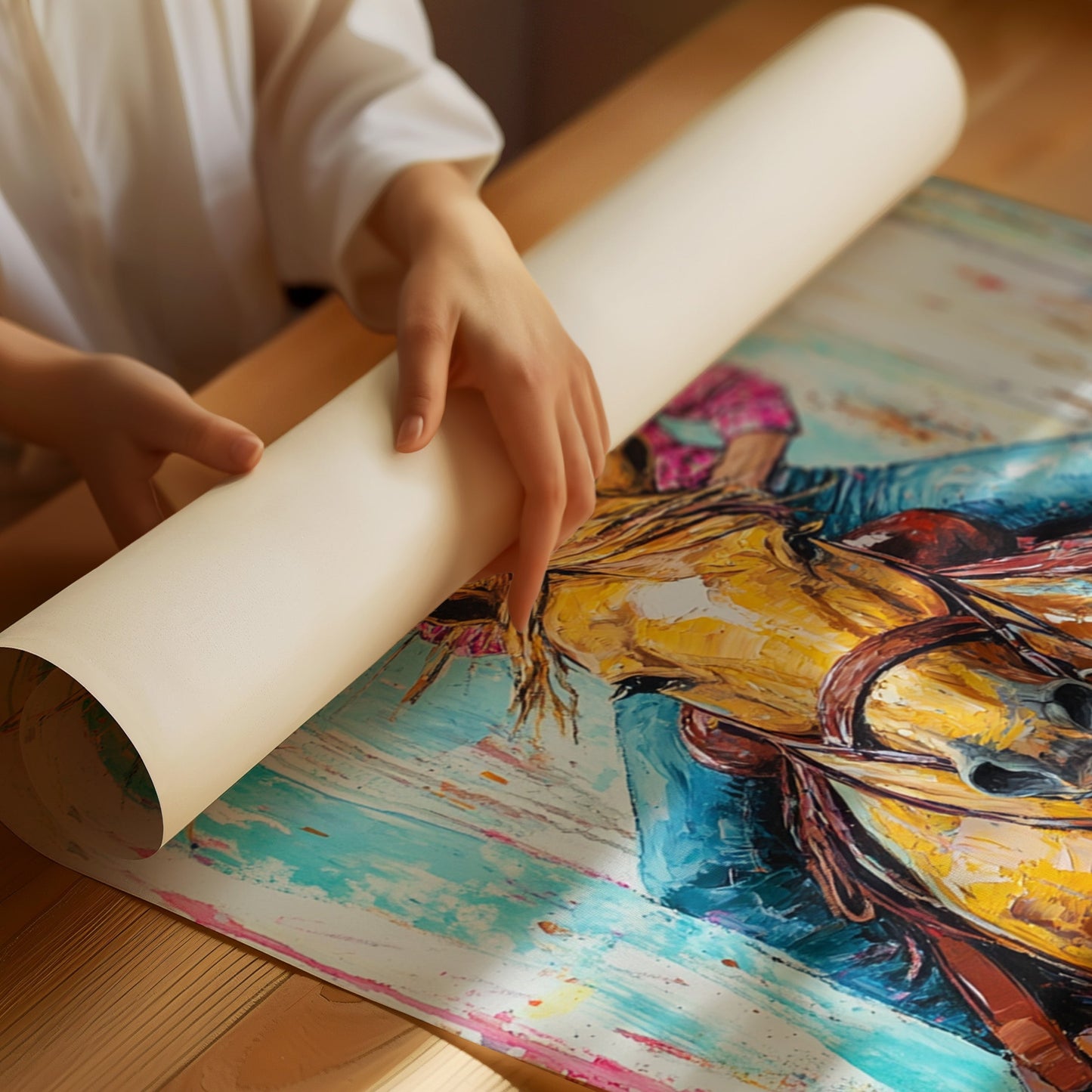 Ride Through Sunlit Colors