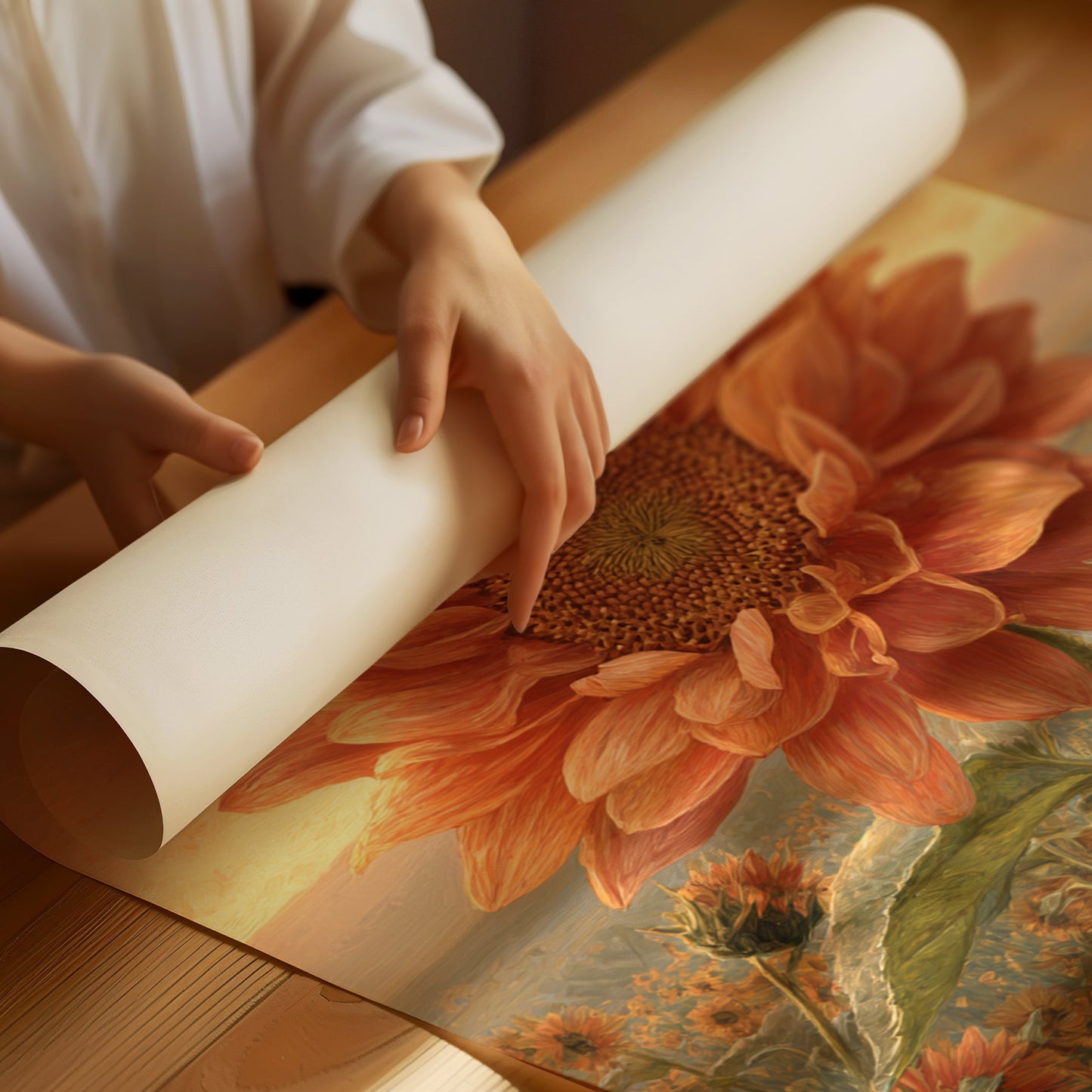 Sunlit Petals Embrace the Day