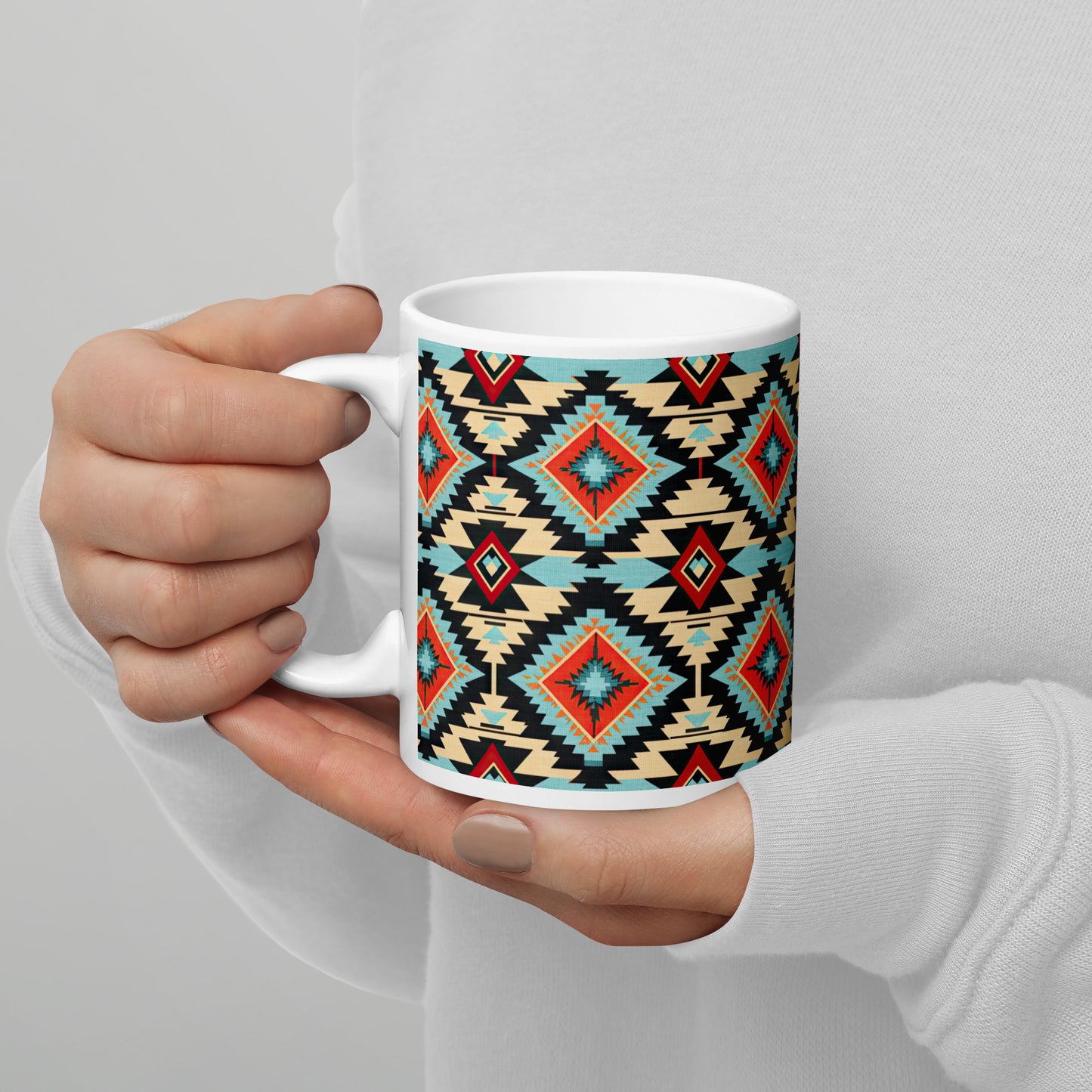 Colorado Aztec White Glossy Mug
